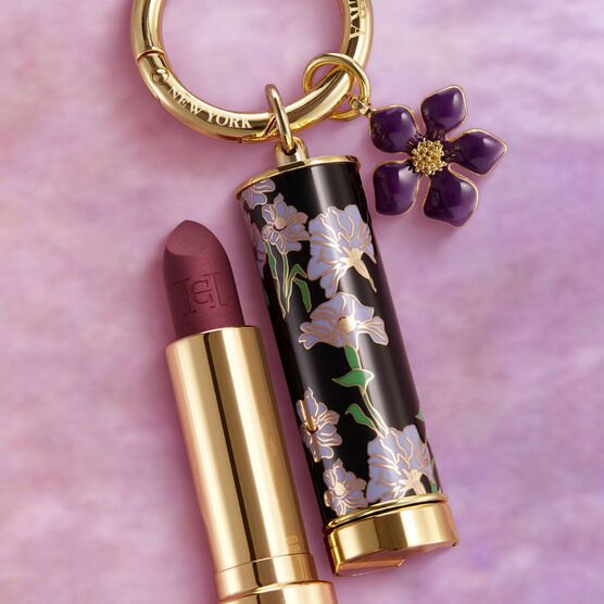 CH MAKE UP CASE PARA BATOM PURPLE FLOWER